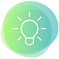 Icoon met lamp