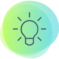 Icoon met lamp