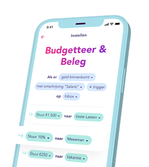 Telefoon met Flow app
